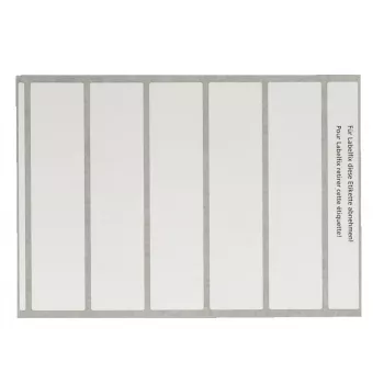 Leitz 66520001 etichette adesive rettangolo arrotondato bianco