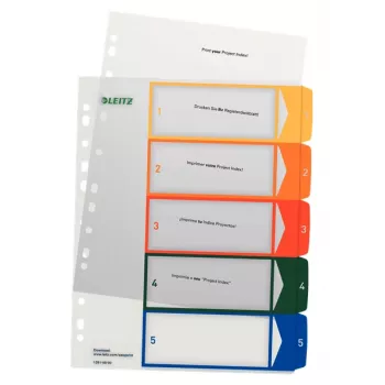 Esselte 12910000 indice numerico polipropilene (PP) multicolore