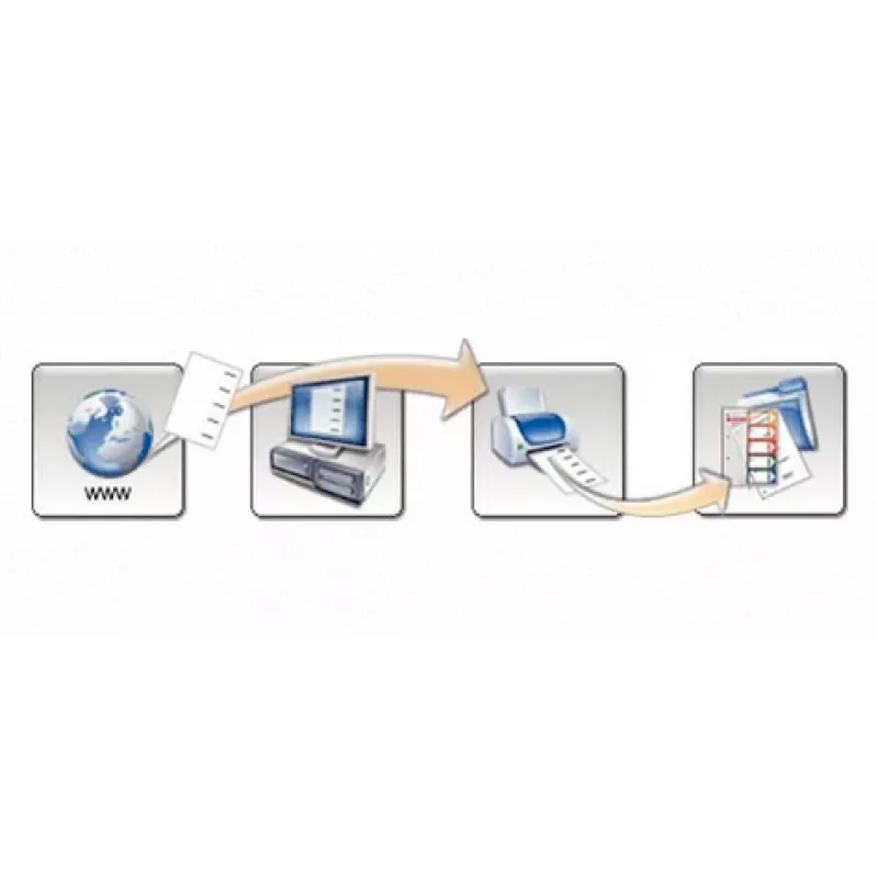 Leitz indice stampabile PC, PP, extra largo, indice numerico, polipropilene (PP), blu, verde, arancione, rosso, giallo, 245 mm, 2 mm, 305 mm