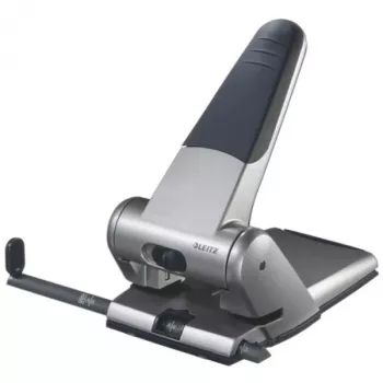 Leitz perforatore Heavy Duty, 65 fogli, argento, 8 cm, 5,5 mm, A5, 1 kg