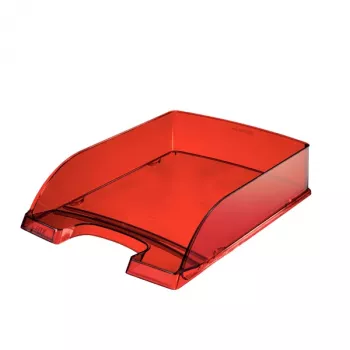 Leitz 52260028 vassoio/organizer da scrivania polistirene rosso, trasparente