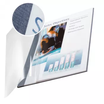 Leitz impressBIND Copertina Soft 10,5 mm, A4, blu, 105 fogli, 1,05 cm, 214 mm, 302 mm