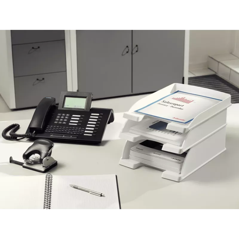 Leitz 52330084 Organizer da scrivania polistirene argento