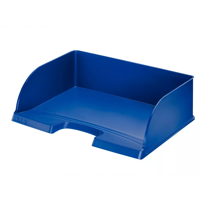 Leitz Briefablage Plus Landscape Jumbo, plastica, blu, A4, lettera, nota, carta, 350 x 245 x 97 mm, 363 x 273 x 103 mm