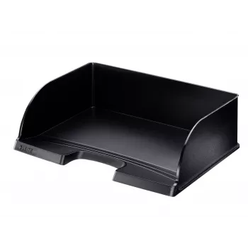 Leitz Briefablage Plus Landscape Jumbo, plastica, nero, busta, lettera, nota, carta, 350 x 103 x 273 mm, 363 x 273 x 103 mm, 400 g