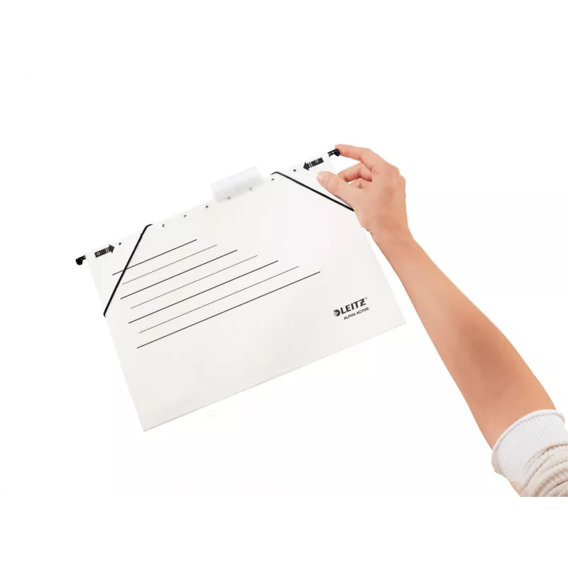 Leitz Cartella sospesa Alpha Active FSC®, A4, bianco, cartone, 348 mm, 260 mm, 90 g