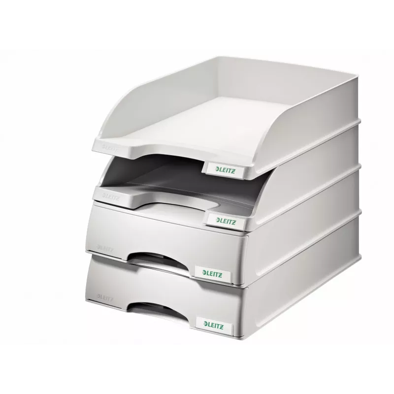 Leitz Briefablage Schubladeneinheit Plus, plastica, grigio, A4, 234 x 325 x 53 mm, 255 mm, 376 mm