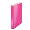 Leitz Ringbinder WOW laminiert A4+ 2DR/25mm, A4, cartone, rosa, bianco, 250 fogli, 80 g/m²