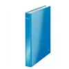 Leitz Ringbinder WOW laminiert A4+ 2DR/25mm, A4, cartone, blu, bianco, 250 fogli, 80 g/m²
