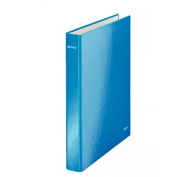 Leitz Ringbinder WOW laminiert A4+ 2DR/25mm, A4, cartone, blu, bianco, 250 fogli, 80 g/m²