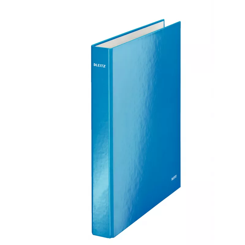 Leitz Ringbinder WOW laminiert A4+ 2DR/25mm, A4, cartone, blu, bianco, 250 fogli, 80 g/m²