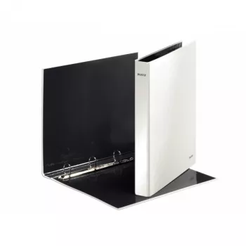 Leitz Ringbinder WOW Laminated A4+ 4DR/25mm, A4, cartone, bianco, 230 fogli, 80 g/m², 2,5 cm