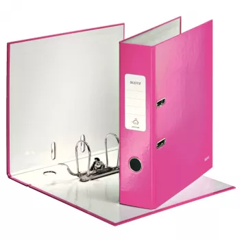 Leitz Ordner 180° WOW POB/laminiert A4/80 mm, A4, cartone, rosa, 600 fogli, 80 g/m², 8 cm