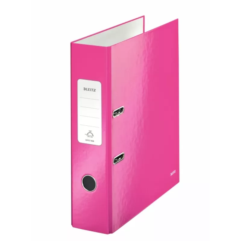 Leitz Ordner 180° WOW POB/laminiert A4/80 mm, A4, cartone, rosa, 600 fogli, 80 g/m², 8 cm