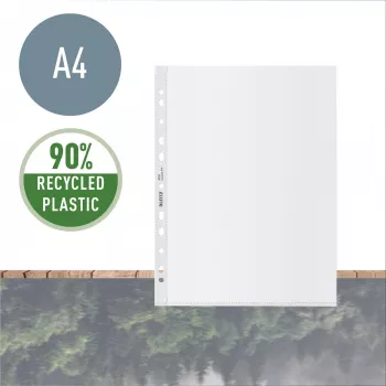 Leitz Recycle A4 Pocket, 210 x 297 mm (A4), trasparente, polipropilene (PP), verticale, 0,1 mm, 230 mm