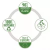 Leitz Recycle A4 Pocket, 210 x 297 mm (A4), trasparente, polipropilene (PP), verticale, 0,1 mm, 230 mm