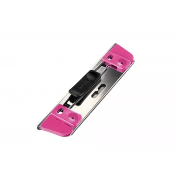 Leitz Perforatrice Active WOW per LAF, 2 fogli, metallizzato, rosa, plastica, acciaio inox, 8 cm, 5,5 mm, 30 g