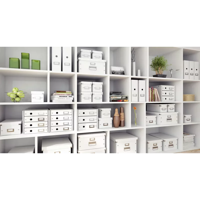 Leitz Click & Store WOW DVD-Aufbewahrungsbox, bianco, cartone, 206 mm, 325 mm, 147 mm, 570 g