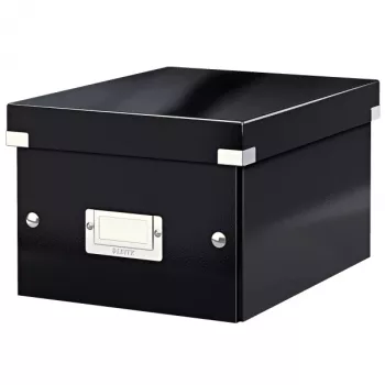 Leitz Click & Store WOW Small Storage Box, nero, cartone, 7,4 L, 200 x 250 x 148 mm, 540 g, 1 pz.