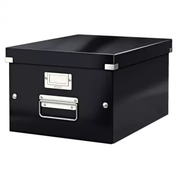 Leitz Click & Store WOW mittlere Aufbewahrungsbox, nero, cartone, 16,7 L, 265 x 335 x 188 mm, 900 g, 1 pz.