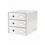 Leitz Click & Store WOW cassettiera (3 cassetti), bianco, cartone, 286 mm, 282 mm, 330 x 251 x 59 mm, 2,21 kg