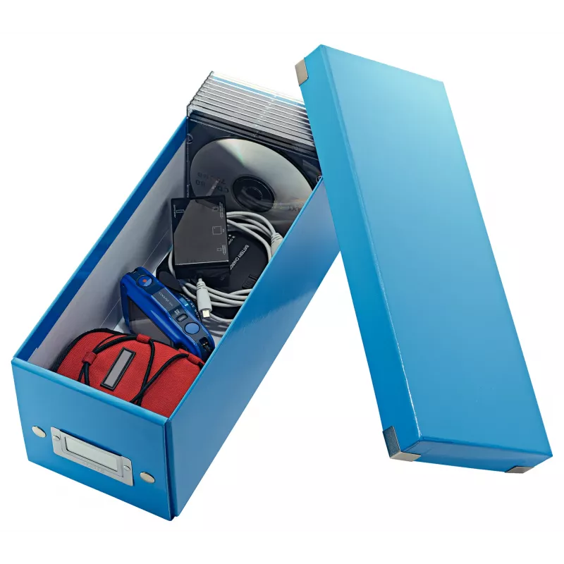 Leitz Click & Store WOW scatola porta CD, blu, cartone, 143 mm, 352 mm, 136 mm, 440 g