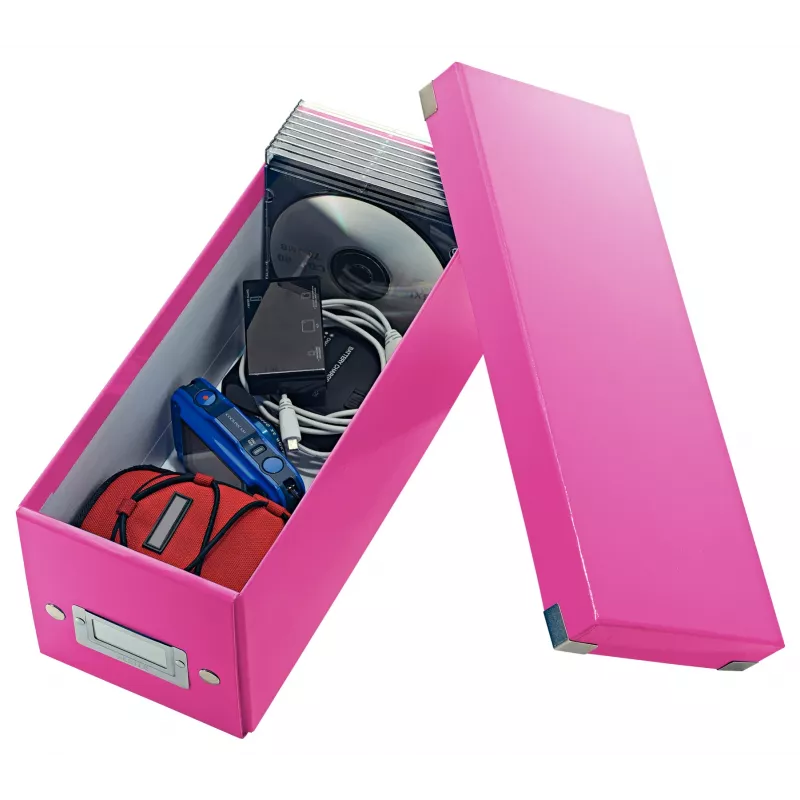 Leitz Click & Store WOW scatola porta CD, rosa, cartone, 143 mm, 352 mm, 136 mm, 440 g
