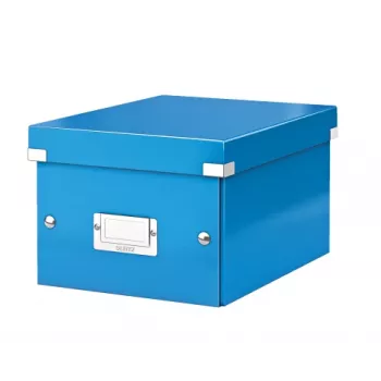 Leitz Click & Store WOW scatola portaoggetti piccola, blu, cartone, 220 mm, 160 mm, 540 g