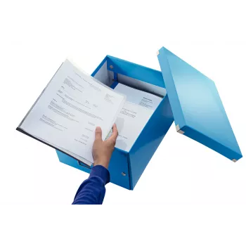 Leitz Click & Store WOW scatola portaoggetti media, blu, cartone, 16,7 L, 281 mm, 200 mm, 265 x 335 x 188 mm