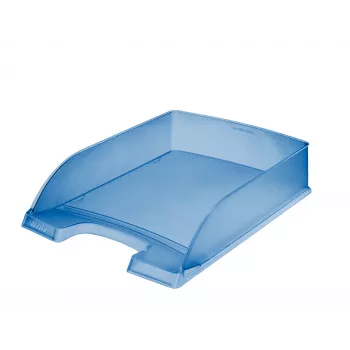 Leitz vassoio portadocumenti Standard Plus Frosty Standard, plastica, blu, A4, 255 mm, 357 mm, 70 mm