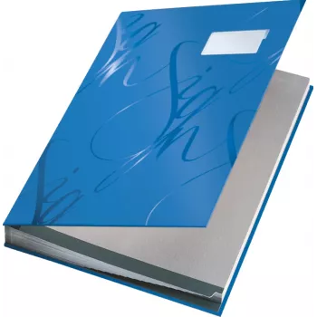 Leitz Design cartella per firme con 18 divisioni A4, blu, cartone, A4, 240 mm, 1020 mm, 340 mm