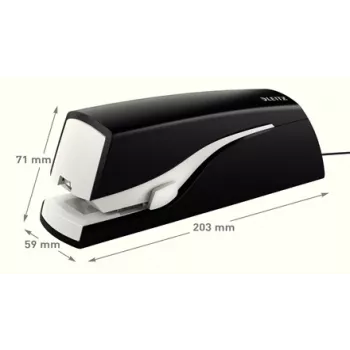 Leitz cucitrice elettrica 5533 NeXXt flat clinch 20 fogli, 20 fogli, 200 punti, 2 cm, 1 cm, plastica, nero, bianco