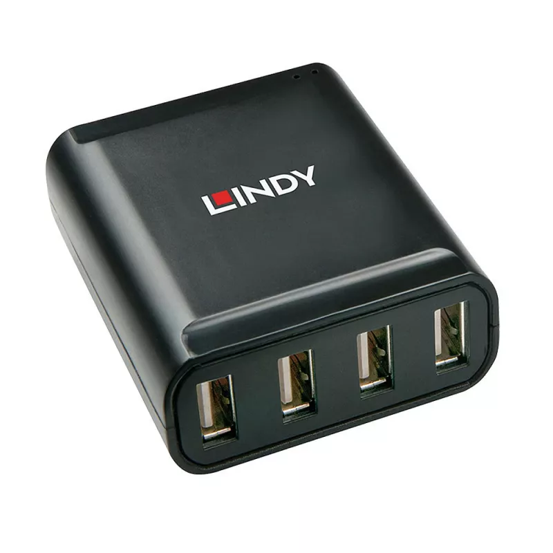 Lindy 60 m extender USB 2.0 Cat.6 4 porte, USB 2.0, RJ-45, USB 2.0, nero, metallo, 52 mm, 60 mm