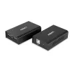 Lindy 100 m extender USB 2.0 Cat. 6 2 porte, trasmettitore e ricevitore AV, 100 m, con filo, nero