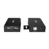 Lindy 100 m extender USB 2.0 Cat. 6 2 porte, trasmettitore e ricevitore AV, 100 m, con filo, nero