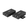 Lindy 100 m extender USB 2.0 Cat. 6 2 porte, trasmettitore e ricevitore AV, 100 m, con filo, nero