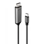 Lindy 43503 adattatore cavo video 1 m USB Type-C DisplayPort grigio