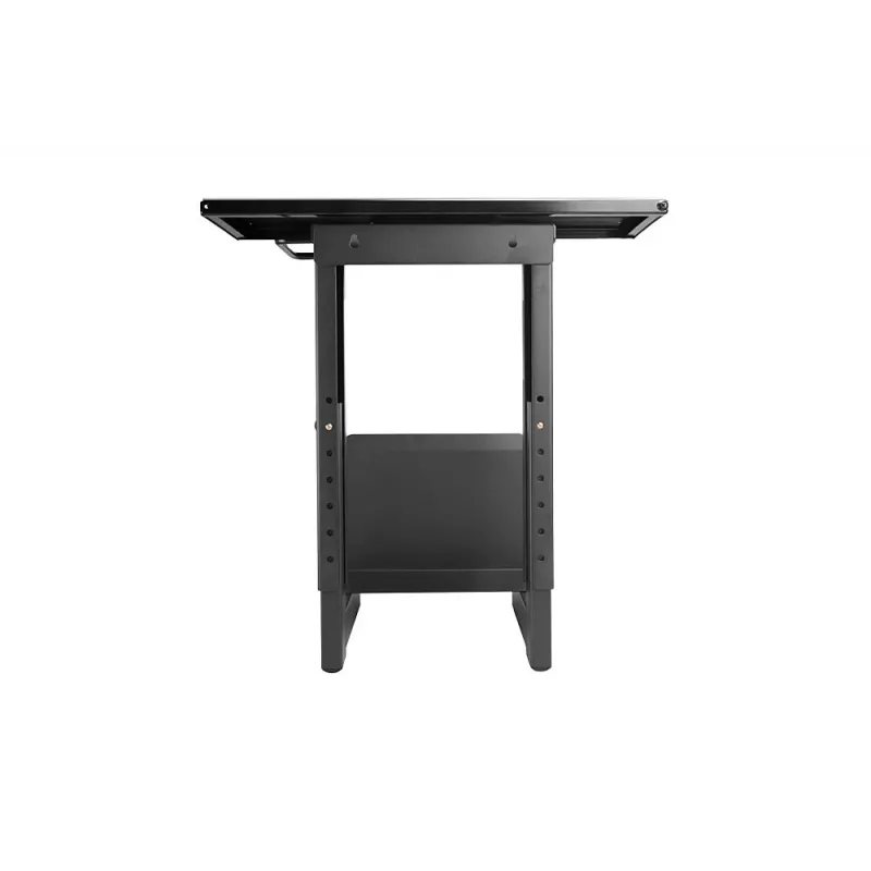Lindy supporto PC sottotavolo scorrevole, supporto CPU da tavolo, 30 kg, nero, acciaio, 0 - 360°, 45 cm