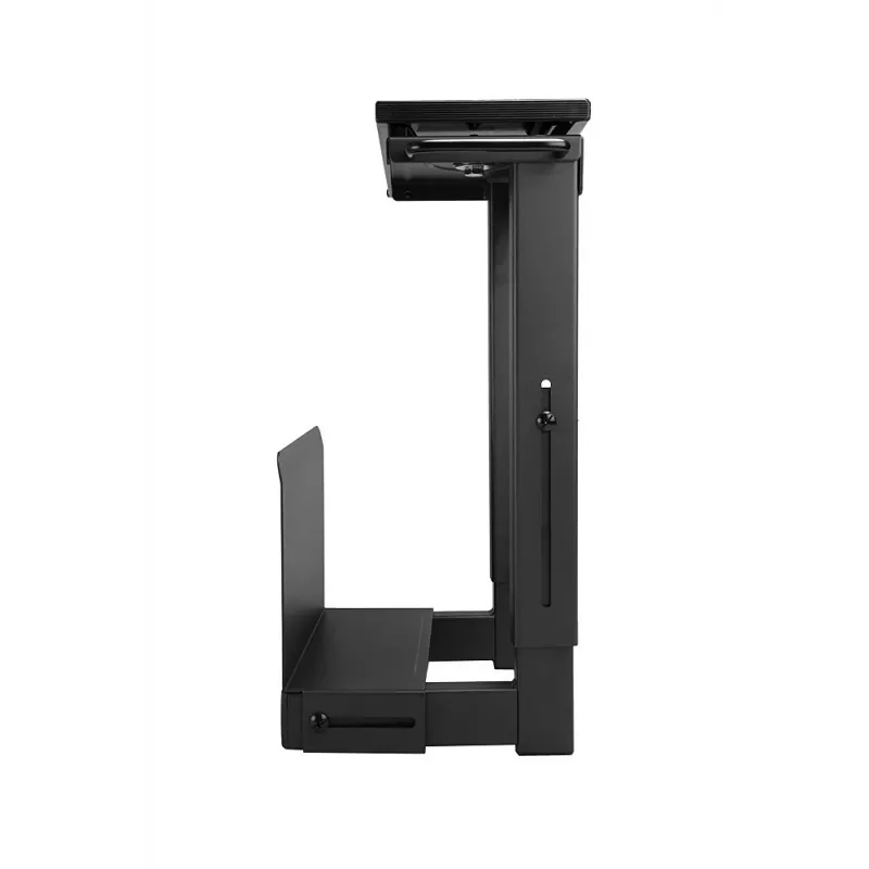 Lindy supporto PC sottotavolo scorrevole, supporto CPU da tavolo, 30 kg, nero, acciaio, 0 - 360°, 45 cm