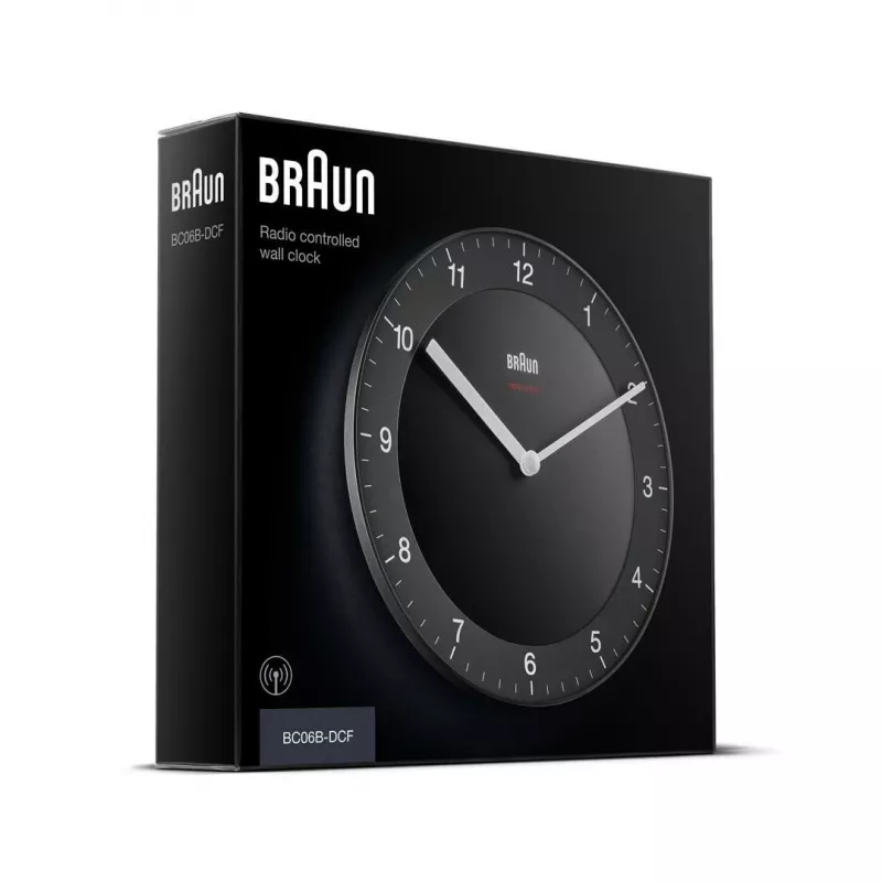 Braun BC06B-DCF orologio al quarzo tondo nero