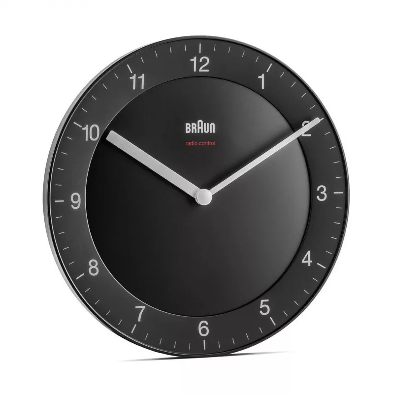 Braun BC06B-DCF orologio al quarzo tondo nero