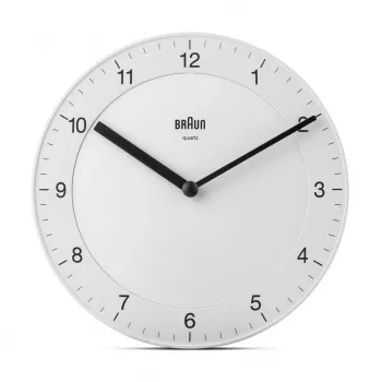Braun BC06W orologio al quarzo tondo bianco
