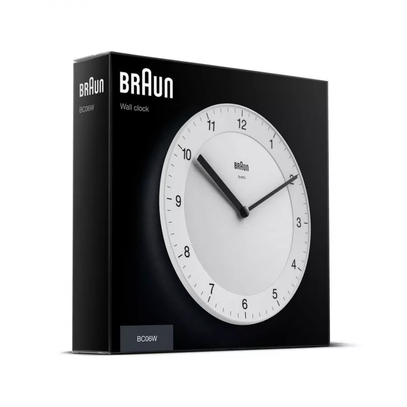 Braun BC06W orologio al quarzo tondo bianco