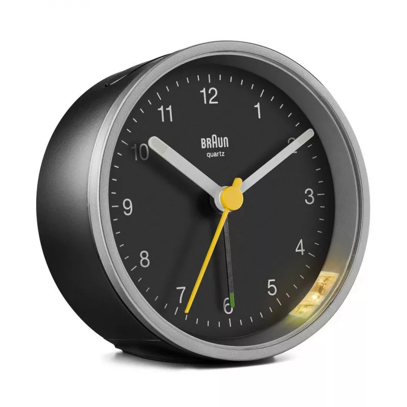 Braun BC12SB sveglia al quarzo nero, argento