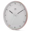 Orologio da parete BRAUN BC 17 PW DCF — orologio radiocontrollato DCF analogico, rosa e bianco
