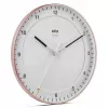 Orologio da parete BRAUN BC 17 PW DCF — orologio radiocontrollato DCF analogico, rosa e bianco