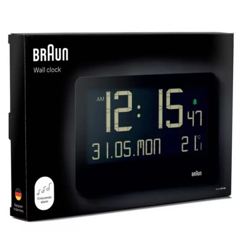 Orologio da parete BRAUN BC14 Quartz modello 67702, display analogico, a batteria