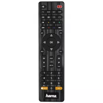 Hama 00012306 telecomando IR wireless DVD/Blu-ray, STB, TV, VCR a pulsanti