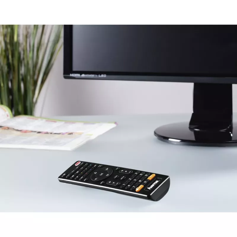 Hama 00012306 telecomando IR wireless DVD/Blu-ray, STB, TV, VCR a pulsanti