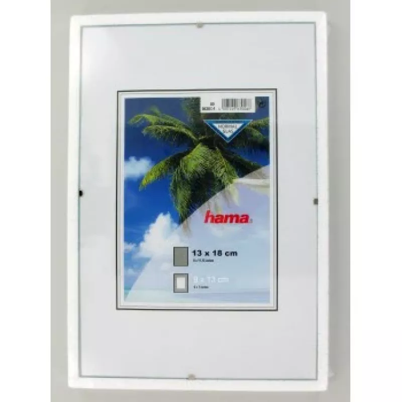 Hama Clip-Fix 13 x 18 Cornice portafoto in vetro trasparente 9 x 13 cm